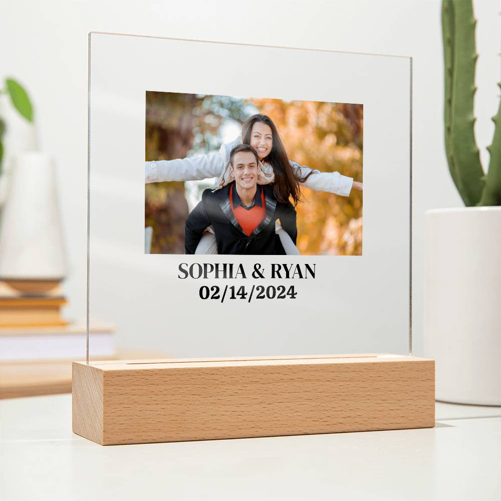 Acrylic Square Plaque- Night Lamp