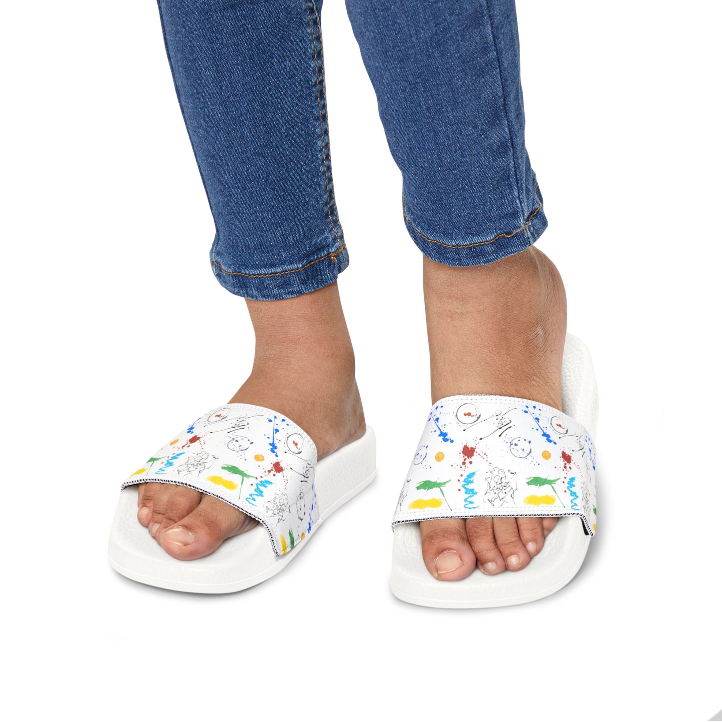 Youth PU Slide Sandals